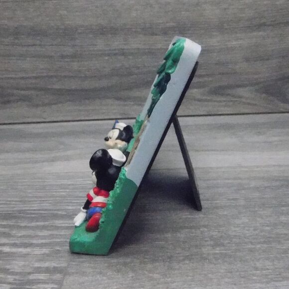 Vintage Mickey Minnie Mouse Sailboat 3.5 x 5 Photo Picture Frame Collectible - Picture 10 of 15
